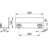 KEUCO Duschablage aus aluminium weiß 24952510000