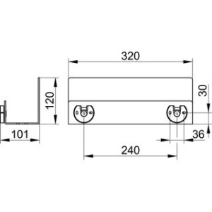 KEUCO Duschablage aus aluminium schwarz matt 24952370000