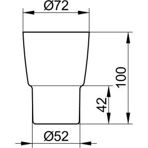 KEUCO Zahnputzglas Smart/City2 Echtkristallglas ohne Halter 02350009000