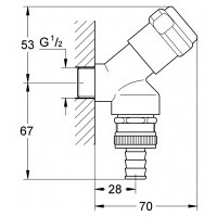 Grohe Armaturenkombination 1/2" silber 41190000