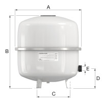Flamco Contra-Flex Ausdehnungsgefäß 35L weiß 26333