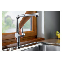 Blanco Linus S-F Vorfensterarmatur, chrom, Hochdruck, 514023