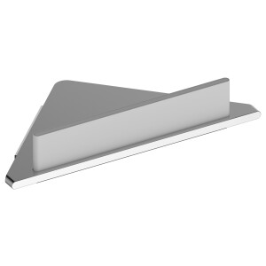 KEUCO Eckduschablage Edition 400 inkl. Glasabzieher silbereloxiert 11557170100