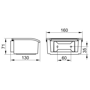 KEUCO Feuchtpapierbox Elegance wandhängend chrom 11667013000
