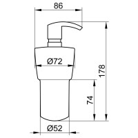 KEUCO Lotionspender City.2 mit Pumpe chrom/weiß mattiert 02753019000