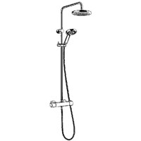 Kludi Duschsystem A-Qa Thermostat Dual Shower chrom 6609505-00