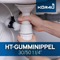 HT-Gumminippel DN 30/50 1 1/4" 3135