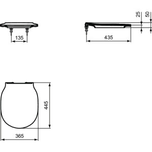 Ideal Standard WC-Sitz Connect Air Sandwich Softclose weiß E036601