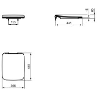 Ideal Standard WC-Sitz Strada II Sandwich weiß T360001