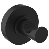 Ideal Standard Accessoires-Paket Iom Toilettenbürstengarnitur Toilettenpapierhalter Handtuchhaken Silk Black A9246XG