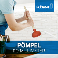 kör4u Pömpel mit Stiel, 110 mm