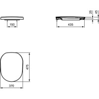 Ideal Standard WC-Sitz Tonic weiß K704701