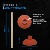kör4u Pömpel mit Stiel, 140 mm