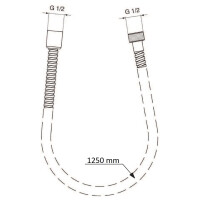 Ideal Standard Brauseschlauch Metallflex 1250mm chrom A2403AA