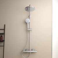 Ideal Standard Duschsystem Ceratherm T50 mit Aufputz Brausethermostat chrom A7225AA