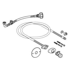 Geberit Wasser anschluss-Set für UP-Spülkasten 12cm/15cm für Dusch-WC Tuma WC-Aufsatz 147036001