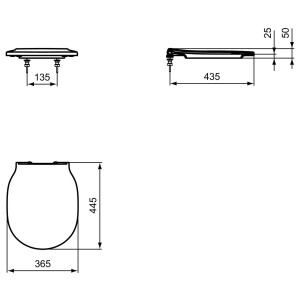 Ideal Standard WC-Sitz Connect Air Wrapover Softclose matt schwarz E0368V3