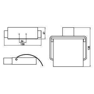 Emco Toilettenpapierhalter loft