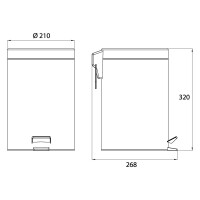 Emco Abfallbehälter 5l system2