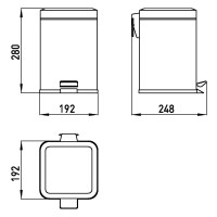 Emco Abfallbehälter 5l system2