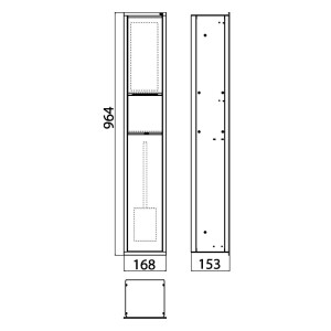 Emco Gäste-WC-Modul asis 150 964mm