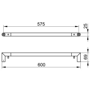 KEUCO Badetuchhalter Reva mit Haken