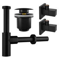 kör4u Design-Set schwarz matt - Siphon mit Pop-Up...