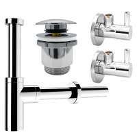 kör4u Design-Set chrom - Siphon mit Pop-Up...