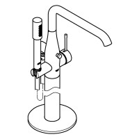 Grohe Einhand-Wannenbatterie Essence chrom 25248AL1