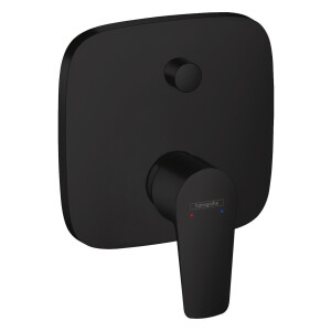 Hansgrohe Wannenmischer Talis E Unterputz mit Sicherungskombination schwarz matt 71474670