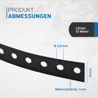 kör4u Montagelochband 19mm kunststoffummantelt