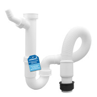 kör4u flexibler Kunststoffsiphon 1 1/2" x 40mm...