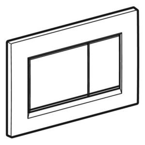Geberit Betätigungsplatte Sigma 30 2-Mengen-Spülung mattchrom 115883JQ1