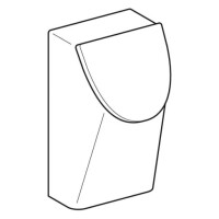Geberit Renova Plan Urinal mit Deckel weiß