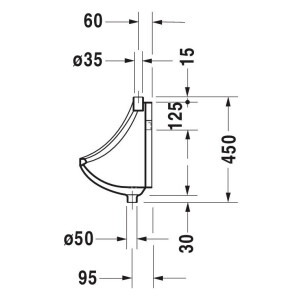 Duravit Neiße Urinal weiß 842290000