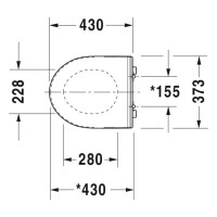 Duravit WC-Sitz DuraStyle Basic mit Absenkautomatik weiß 0020790000