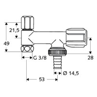 Schell Geräteventil Comfort 3/8" RFV DN 10 chrom 033740699