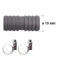 Airfit Schlauchkupplung 19 mm mit 2...