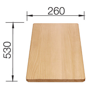 Blanco Holzschneidebrett aus massiver Buche 530 x 260 mm 218313