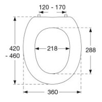 Pressalit WC-Sitz Dania 982 pergamon 982273-B47999