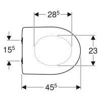 Geberit Renova WC-Sitz mit Absenkautomatik pergamon 573025068