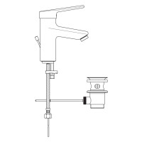 Ideal Standard CERAPLUS 2 Waschtischarmatur mit Metallablauf chrom BC091AA
