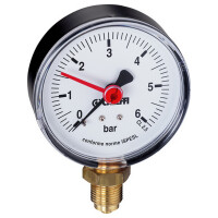 Caleffi Manometer 557 1/4" 0-10 bar Abg. unten 557310