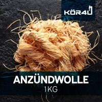 kör4u Premium Anzündwolle für Kamin, Ofen, Grill 1kg