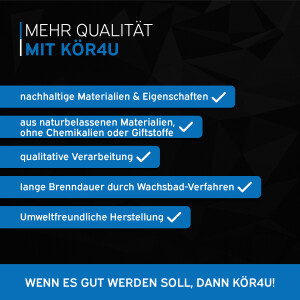 kör4u Premium Anzündwolle für Kamin, Ofen, Grill 2,5kg