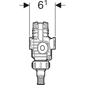 Geberit Füllventil für UP Spülkasten Typ 380 seitlicher Wasseranschluss  3/8" 240705001