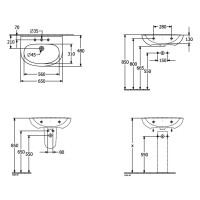 Villeroy & Boch O.Novo Halbsäule 52660001